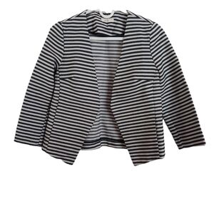 BCKU BLACK AND WHITE STRIPED JACKET